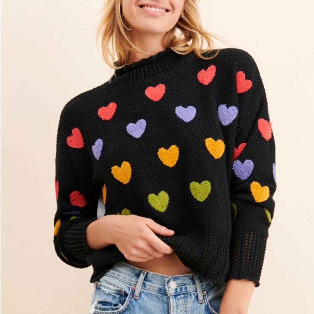 Love for All - Heart knit sweater from Nuuly